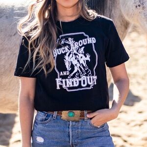 Bella Canvas Classic Black Tee Western Graphic